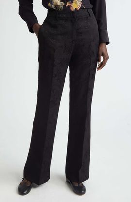 Etro Etro Floral Jacquard Bootcut Trousers