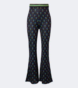 Etro Etro Floral jacquard flared pants