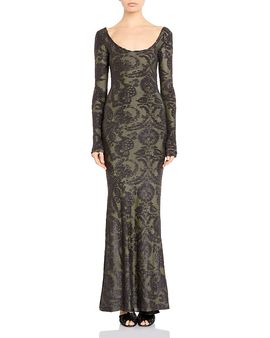 Etro Etro Floral Scoop Neck Maxi Dress