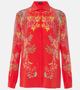 Etro Etro Floral silk crêpe de chine shirt