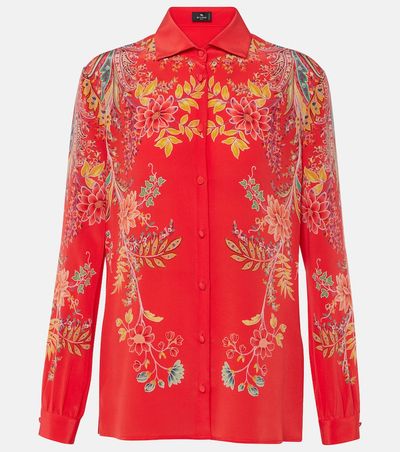Etro Etro Floral silk crêpe de chine shirt