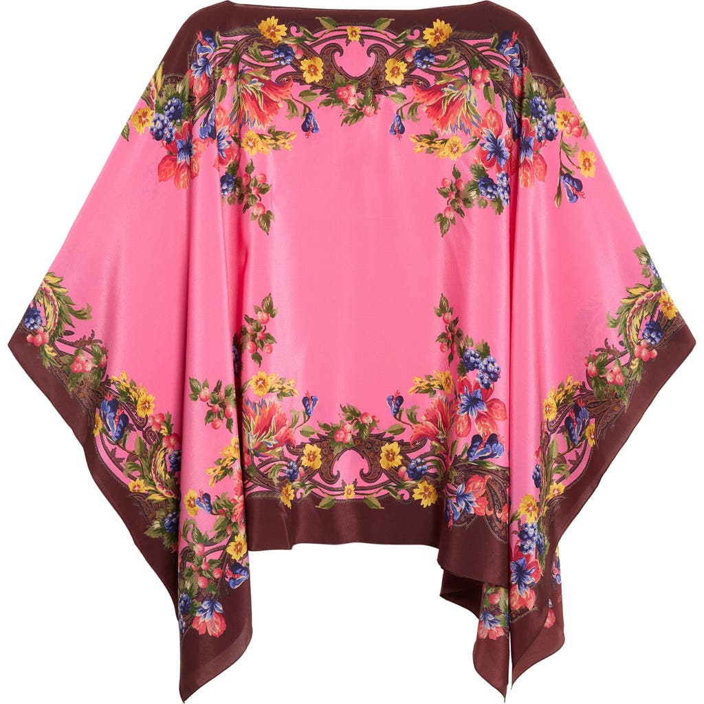 Etro Etro Floral Silk Poncho