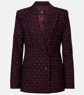 Etro Etro Floral wool and cotton jacquard blazer