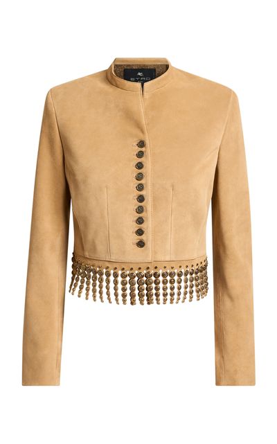 Etro Etro Fringed Leather Jacket