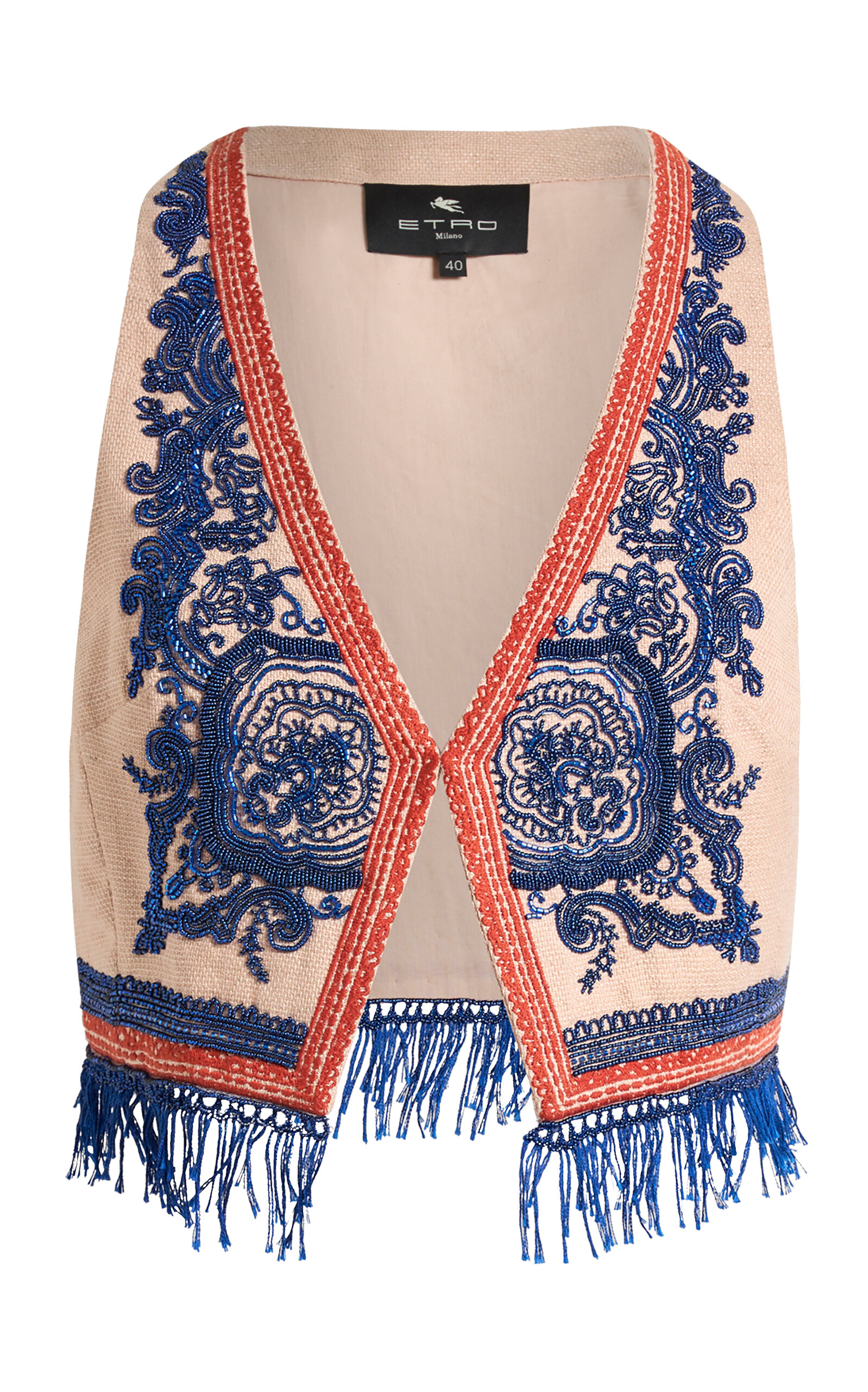 Etro Etro Fringed Leather Vest
