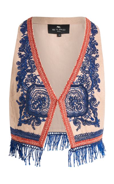 Etro Etro Fringed Leather Vest