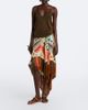 Etro Etro Fringed printed asymmetric silk maxi skirt - 2