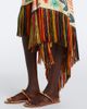 Etro Etro Fringed printed asymmetric silk maxi skirt - 4