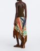 Etro Etro Fringed printed asymmetric silk maxi skirt - 6