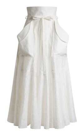 Etro Etro HighRise Lace CottonSilk Maxi Skirt