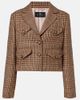 Etro Etro Houndstooth cropped wool blazer - 1