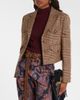 Etro Etro Houndstooth cropped wool blazer - 2