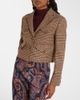 Etro Etro Houndstooth cropped wool blazer - 5