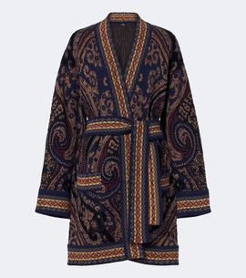 Etro Etro Jacquard wool-blend kaftan
