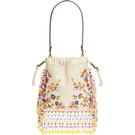 Etro Etro Kalispera Embroidered Leather Shoulder Bag