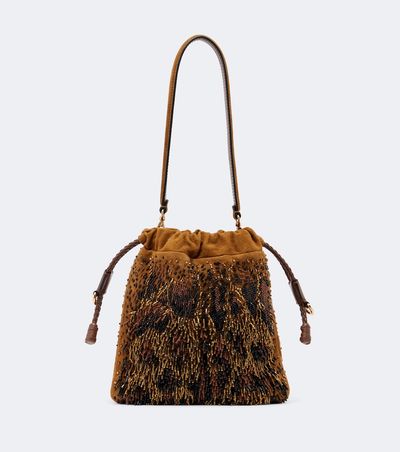Etro Etro Kalispera Mini beaded fringed shoulder bag