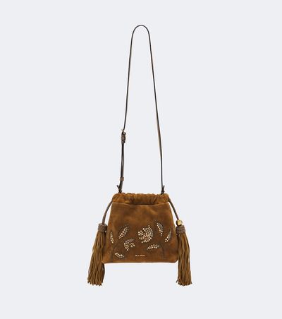 Etro Etro Kalispera Mini studded suede crossbody bag