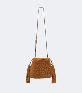 Etro Etro Kalispera Small embroidered suede clutch