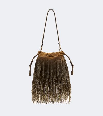 Etro Etro Kalispera Small fringed suede shoulder bag