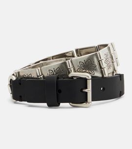 Etro Etro Leather-trimmed belt