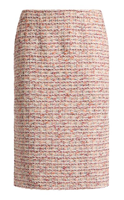 Etro Etro LowRise Tweed KneeLength Skirt