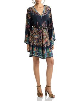 Etro Etro Mini Blouson Dress with Belt