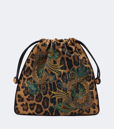 Etro Etro Mini leopard-print pouch