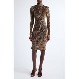 Etro Etro Mock Neck Jersey Dress