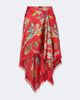 Etro Etro Paisley asymmetric silk twill miniskirt - 1