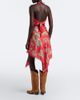 Etro Etro Paisley asymmetric silk twill miniskirt - 6