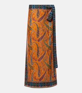 Etro Etro Paisley cotton beach cover-up
