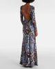 Etro Etro Paisley crÃªpe jersey maxi dress - 3
