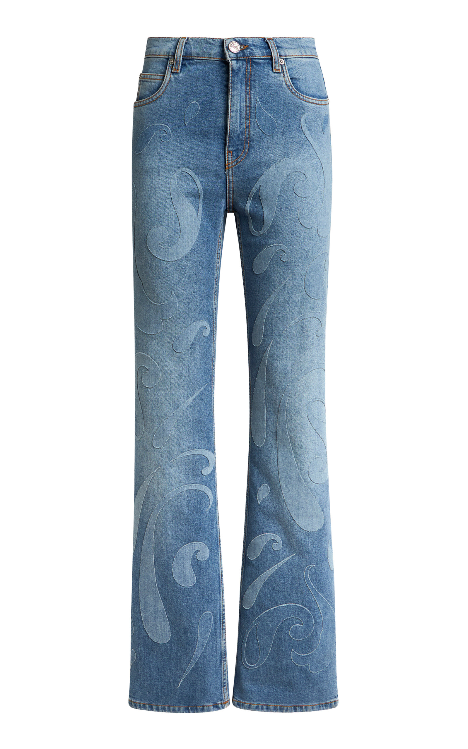 Etro Etro Paisley Denim Flared Jeans