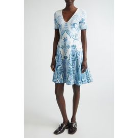 Etro Etro Paisley Double Knit Jacquard Sweater Dress