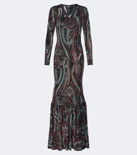 Etro Etro Paisley embroidered gown