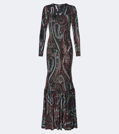 Etro Etro Paisley embroidered gown