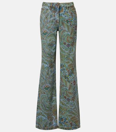 Etro Etro Paisley flared jeans