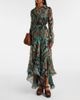 Etro Etro Paisley fringed silk gown - 2