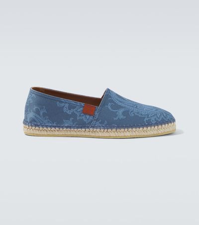 Etro Etro Paisley gabardine espadrilles