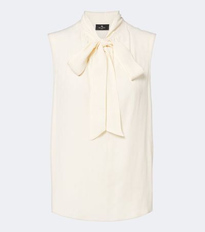 Etro Etro Paisley jacquard crêpe de chine top