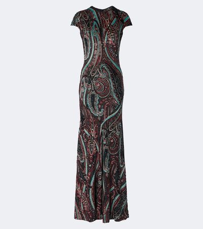 Etro Etro Paisley jacquard gown