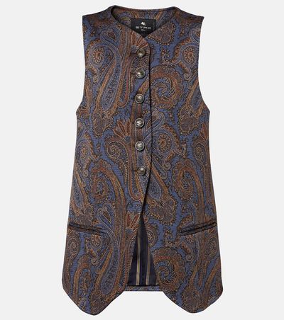 Etro Etro Paisley jacquard vest