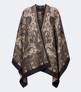 Etro Etro Paisley jacquard wool-blend shawl