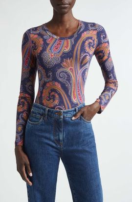 Etro Etro Paisley Long Sleeve Top