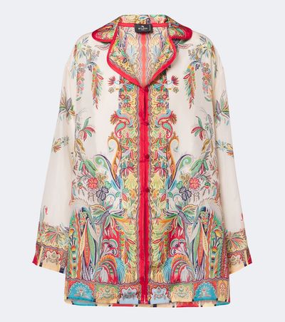 Etro Etro Paisley oversized silk shirt