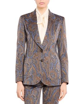 Etro Etro Paisley Peak Lapel Fitted Jacket
