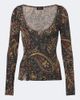 Etro Etro Paisley ribbed-knit top - 1