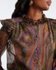 Etro Etro Paisley ruffled silk chiffon shirt - 3