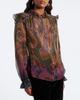 Etro Etro Paisley ruffled silk chiffon shirt - 5