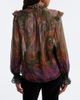 Etro Etro Paisley ruffled silk chiffon shirt - 6